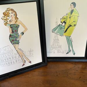 Anne Tavoletti Feminine Art Colorful Fashion II‎ Paris, Colorful Fashion IV Rome